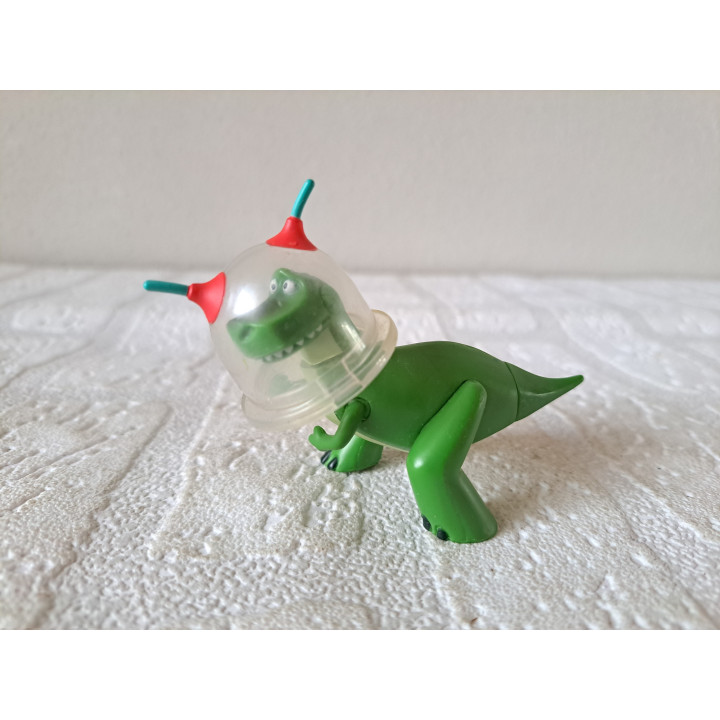 Rex, Toy Story 2, Disney Pixar, rubber - kunststof 8x4x7cm - dierfiguren
