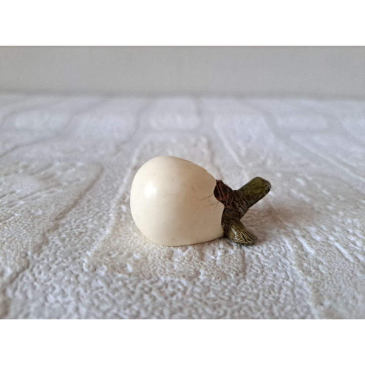 Baby Turtle Hatching from Egg Resin Figurine 4x2cm