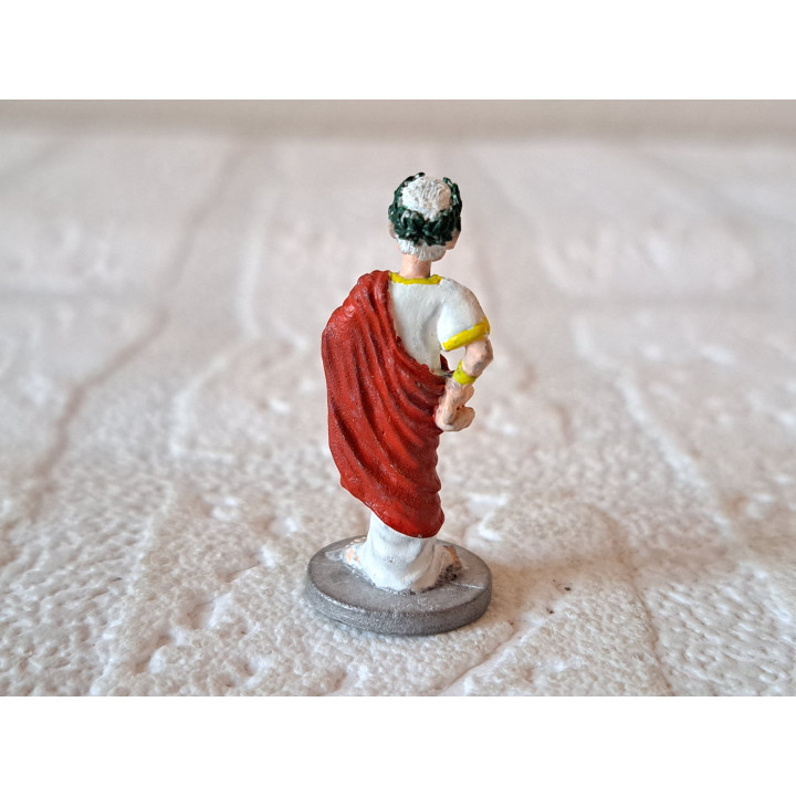 Julius Caesar, Goscinny en Uderzo 1990, tin D1.5xH3.5cm  - Verzamelobject