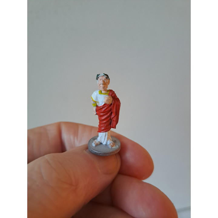 Julius Caesar, Goscinny en Uderzo 1990, tin D1.5xH3.5cm