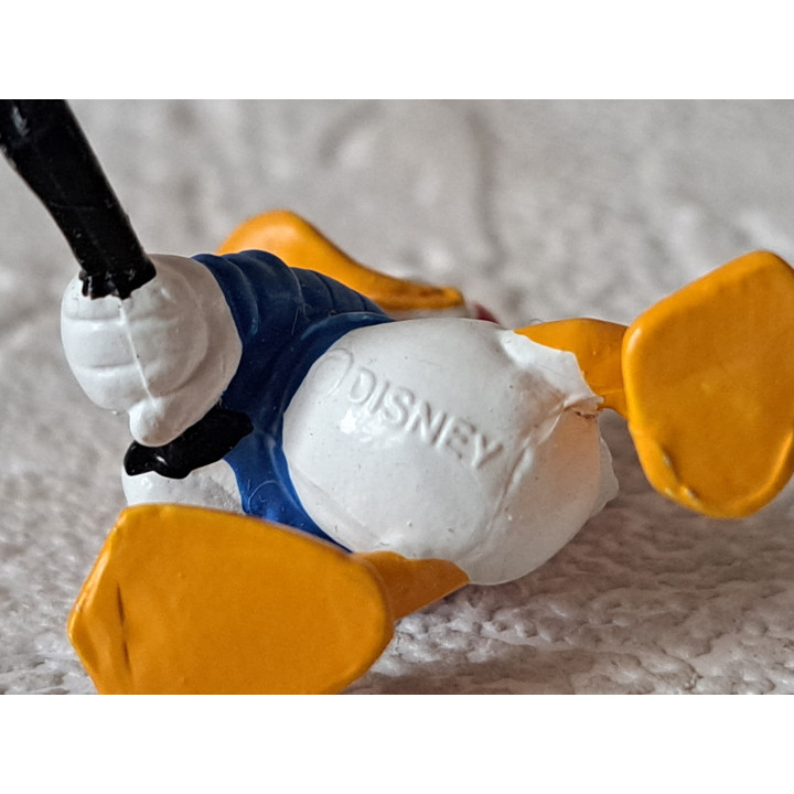 Donald Duck aan het hockey, Disney, rubber 4x3x3.5cm - disney