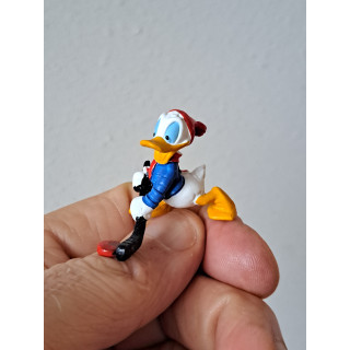 Donald Duck aan het hockey, Disney, rubber 4x3x3.5cm