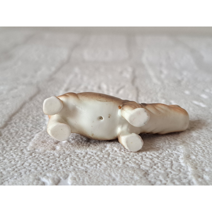 Nijlpaard, porselein 5x1.5x2.5cm - dierfiguren