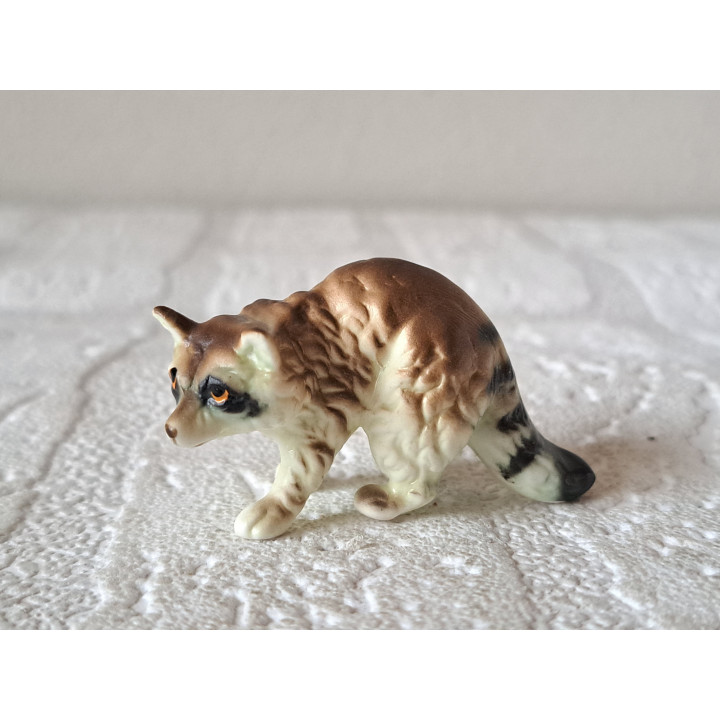 Wasbeer, Bone China, porselein 5x2.5x3cm - dierfiguren