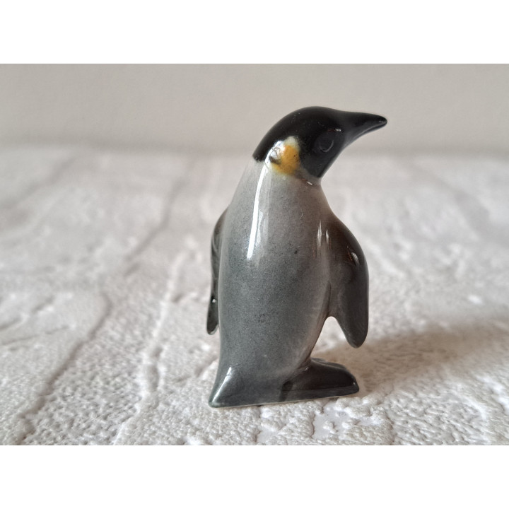 Pinguin, Goebel, porselein 2.5x2.5x4.5cm - Verzamelobjecten