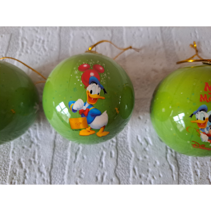Disney kerstballen, C1000 2009, kunststof D7cm - Verzamelobjecten