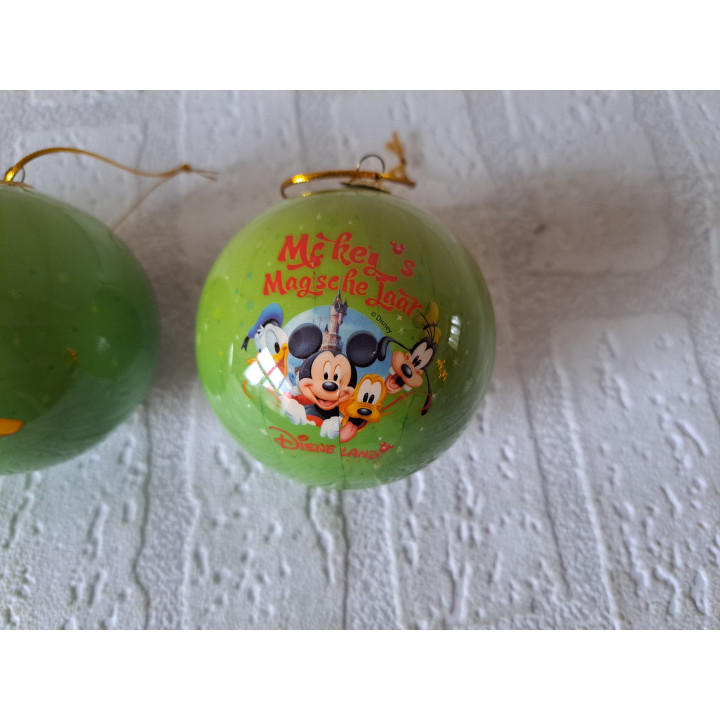 Disney kerstballen, C1000 2009, kunststof D7cm - Verzamelobjecten