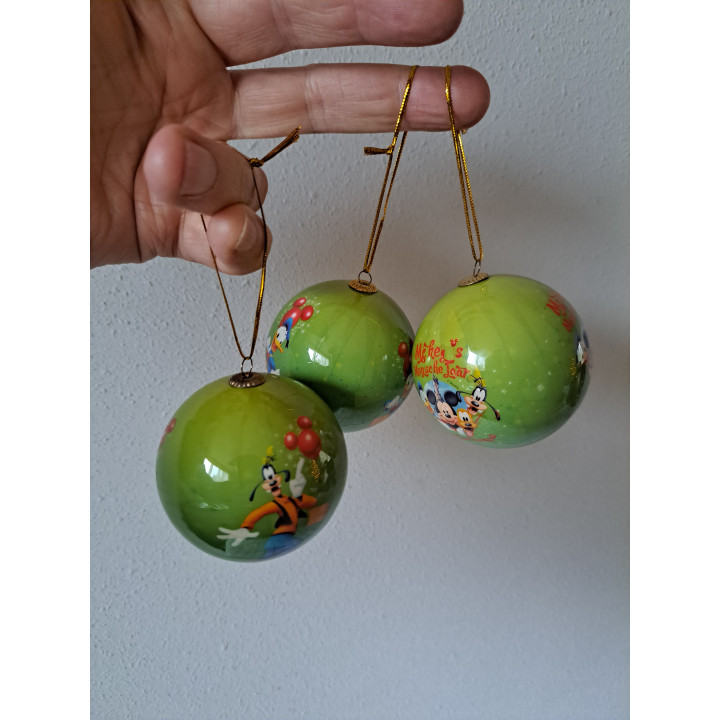 Disney kerstballen, C1000 2009, kunststof D7cm