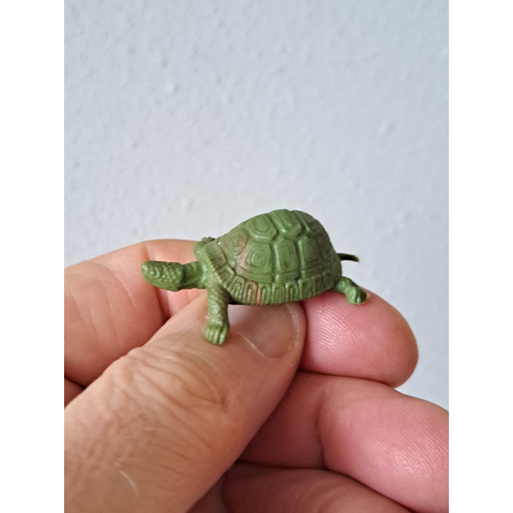 Schildpad, rubber 4x2x1.5cm