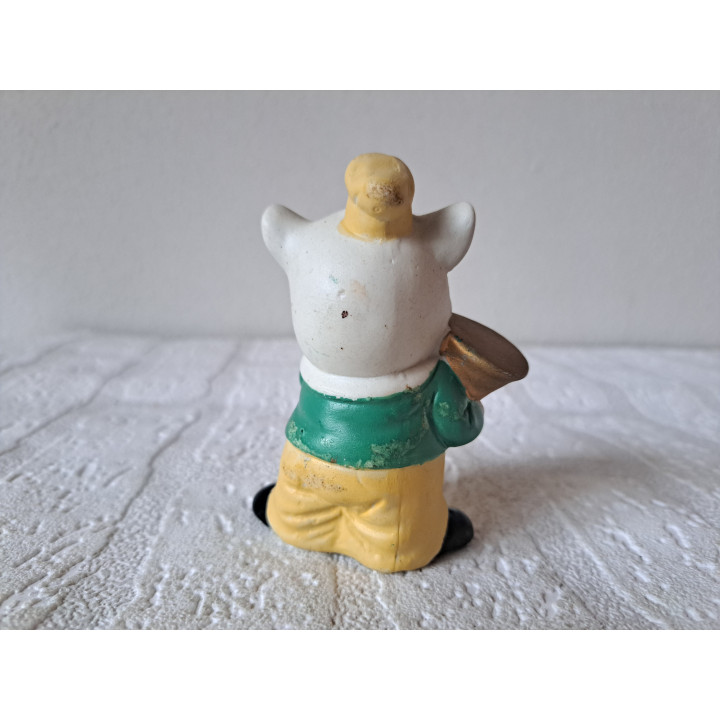 Varken met tuba, porselein 6.5x4.5x9.5cm - beeldjes