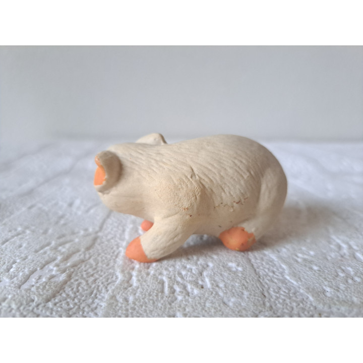 Pig Porcelain Figurine 7x3.5x4cm - Elegant Decor - Shop