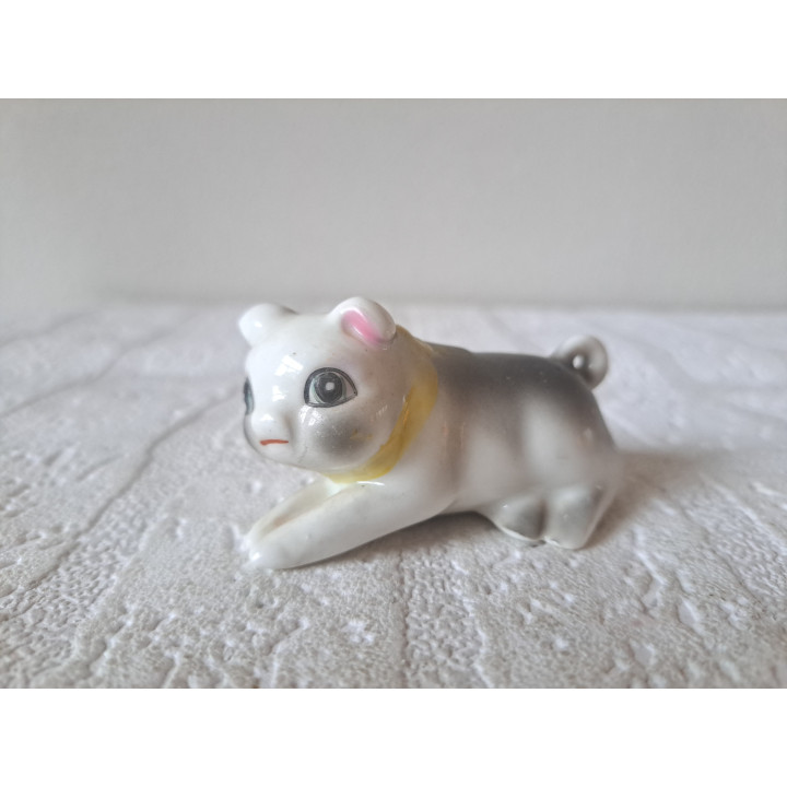 Liggend varken, porselein 7.5x4.5x4cm - beeldjes