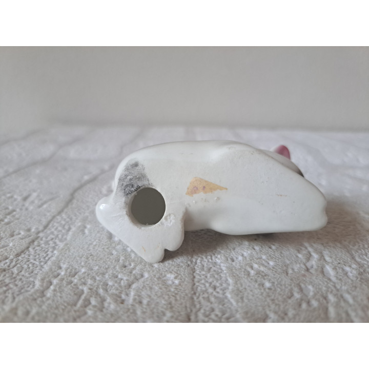 Liggend varken, porselein 7.5x4.5x4cm - beeldjes