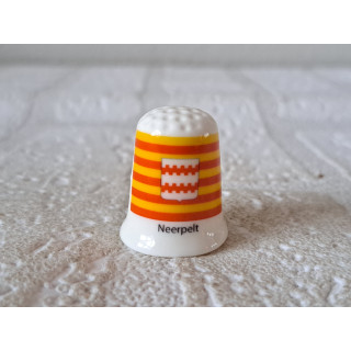 Neerpelt vlag Belgie vingerhoedje