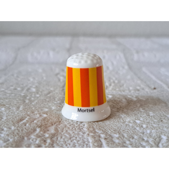 Mortsel vlag Belgie vingerhoedje