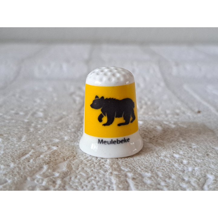 Meulebeke vlag Belgie vingerhoedje