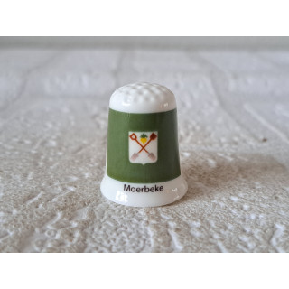 Moerbeke vlag Belgie vingerhoedje