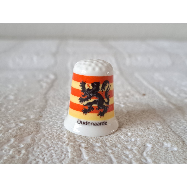Oudenaarde vlag Belgie vingerhoedje