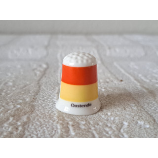 Oostende vlag Belgie vingerhoedje