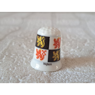 Nijlen vlag Belgie vingerhoedje