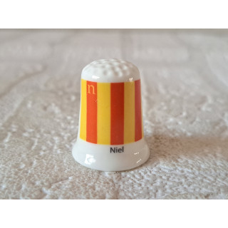 Niel vlag Belgie vingerhoedje