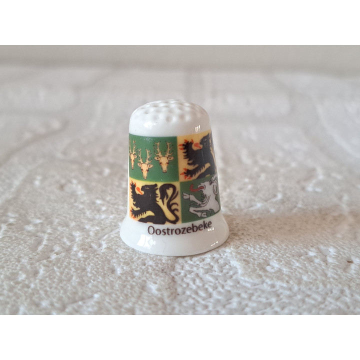 Oostrozebeke vlag Belgie vingerhoedje