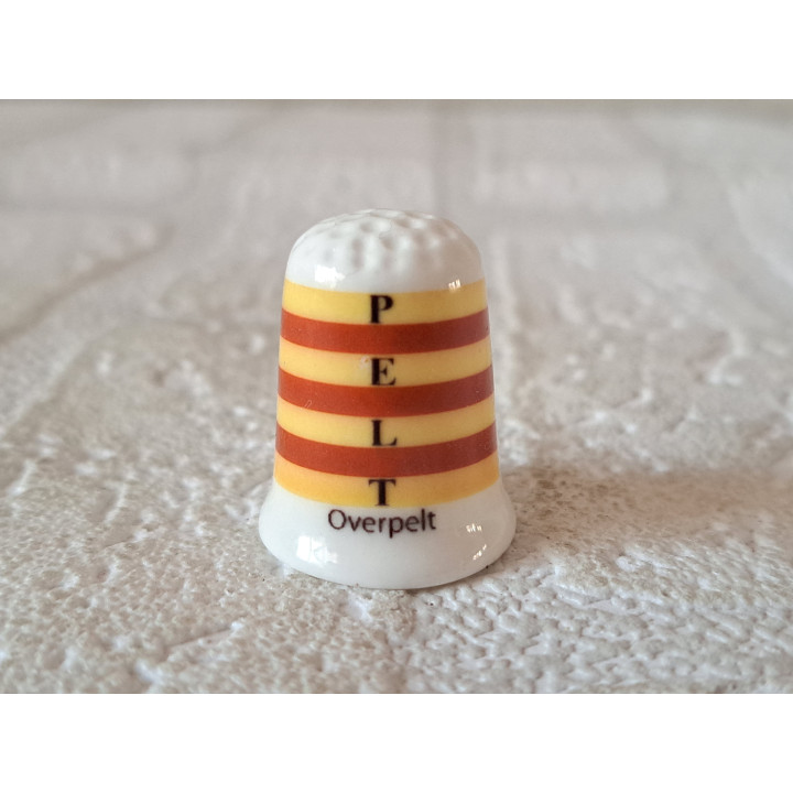 Overpelt vlag Belgie vingerhoedje