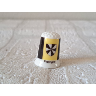 Pepingen vlag Belgie vingerhoedje