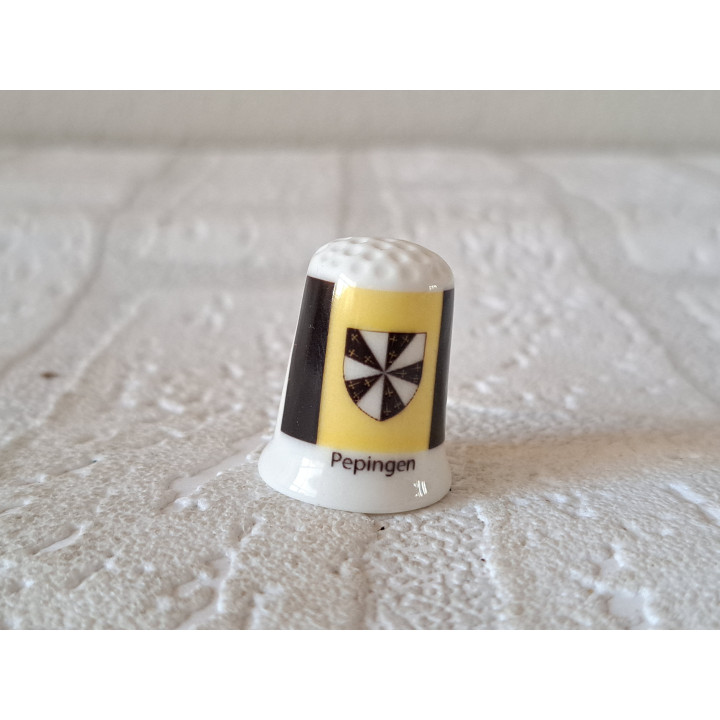 Pepingen vlag Belgie vingerhoedje