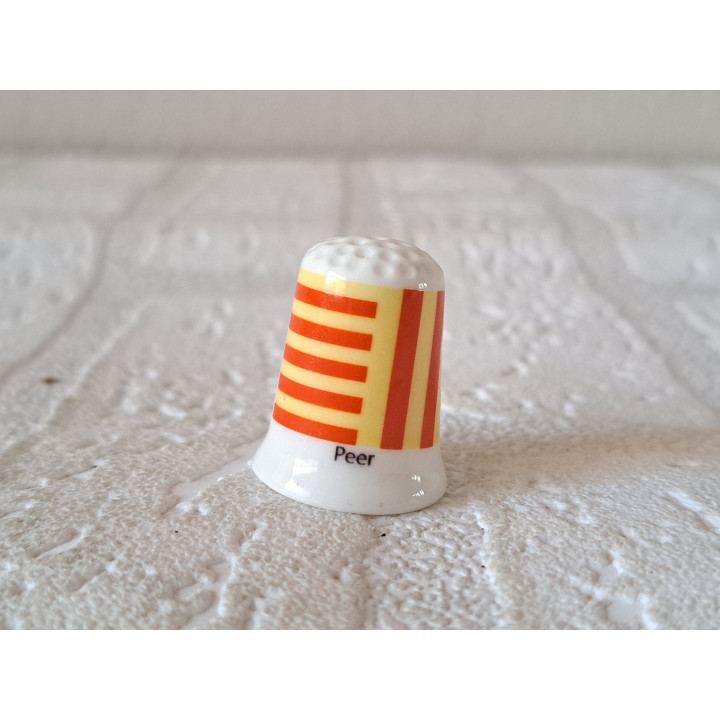 Peer vlag Belgie vingerhoedje