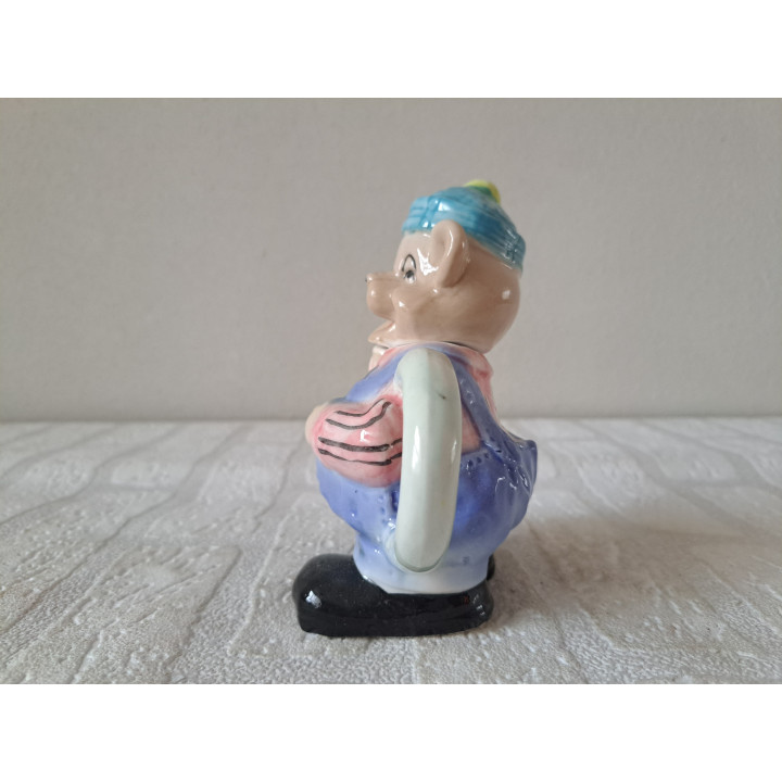 Beer met een muts theepot van porselein - Verzamelobjecten