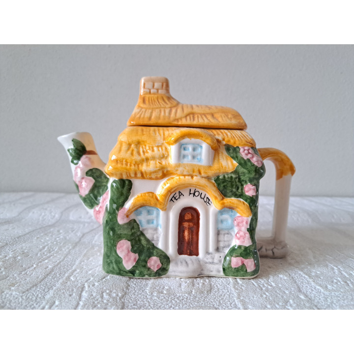 Theehuis theepotje, porselein 19.5x10x14.5cm - Verzamelobjecten