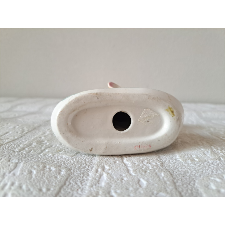 Hert met jong kalf, jaren 60, porselein 12x6x10cm - dierfiguren