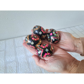 Set handgeschilderde Oekraïense paaseieren, hout H5cm (a)