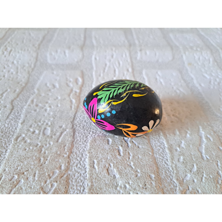 Handgeschilderde Oekraïense paasei, hout H5cm (a) - eieren