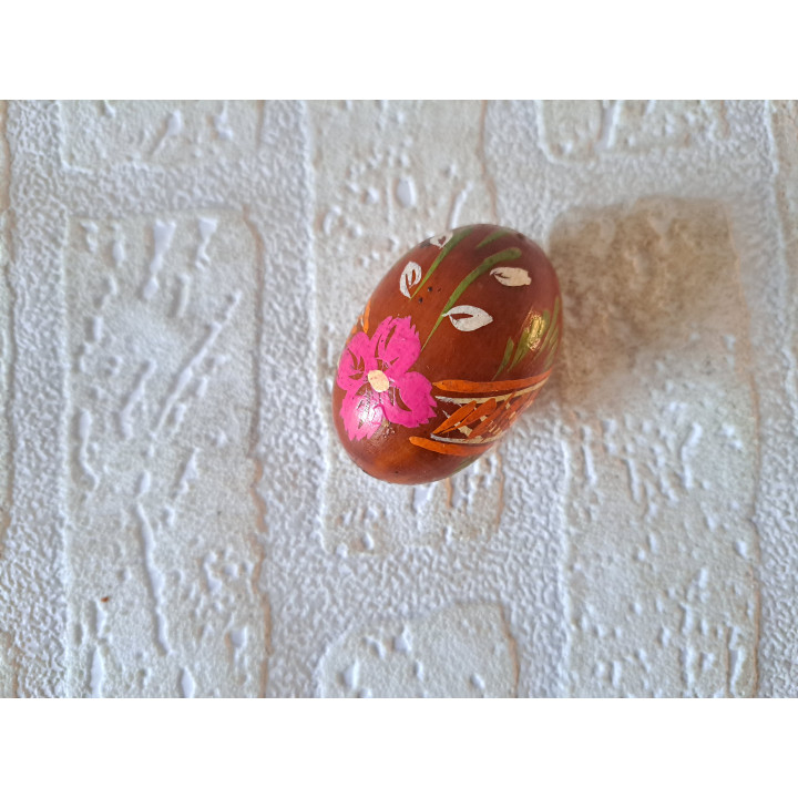 Handpainted Ukrainian Easter Egg Wood Single H5cm B