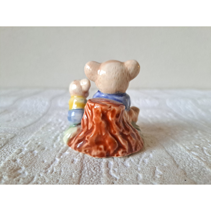 Koalabeer met jong, Albert Kessler porselein 6x5x6cm - dierfiguren