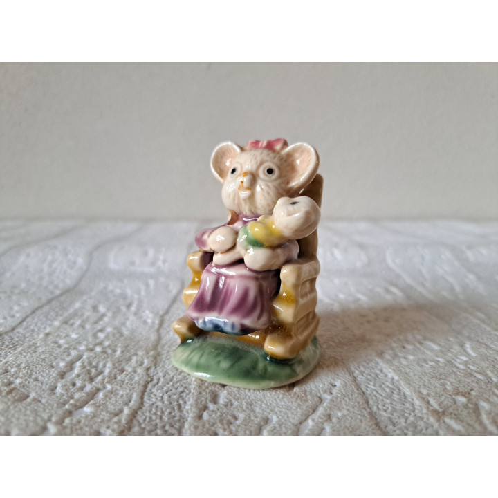 Oma koalabeer met jong, Albert Kessler porselein 5x4x7cm - dierfiguren