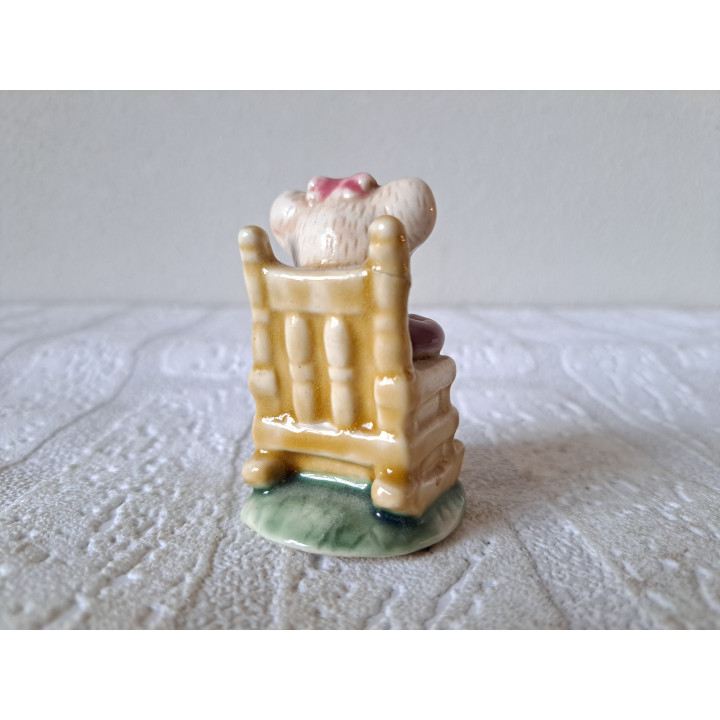 Oma koalabeer met jong, Albert Kessler porselein 5x4x7cm - dierfiguren