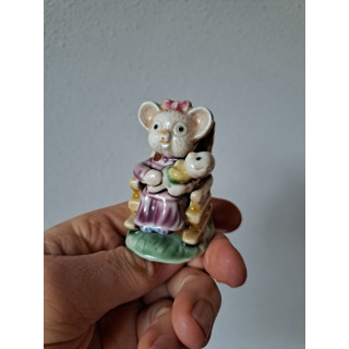 Oma koalabeer met jong, Albert Kessler porselein 5x4x7cm