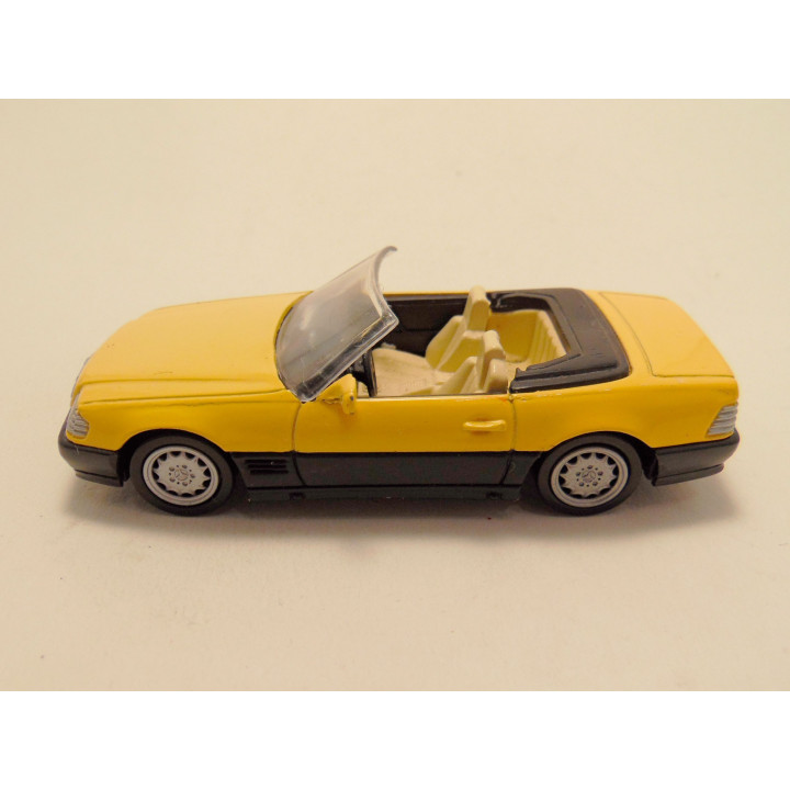 Mercedes 600 SL Cabrio 1992 Newray 1:43 geel