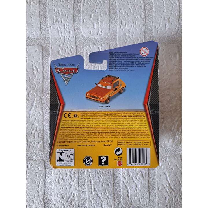 Grem Grimm Cars 2 Disney Pixar 14x4x16cm ONGEOPEND - Pixar film