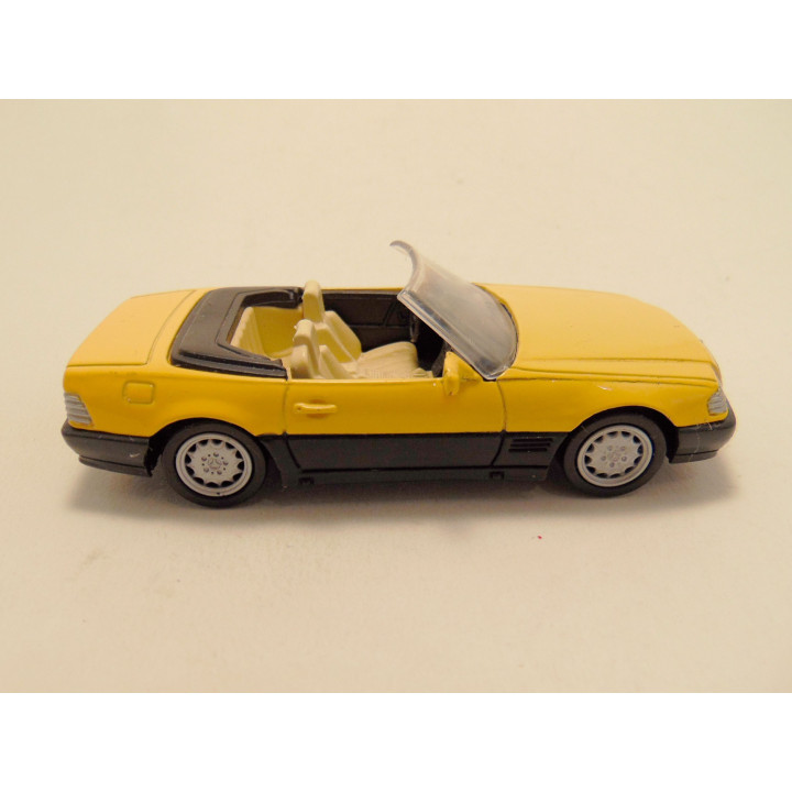 Mercedes 600 SL Cabrio 1992 Newray 1:43 geel