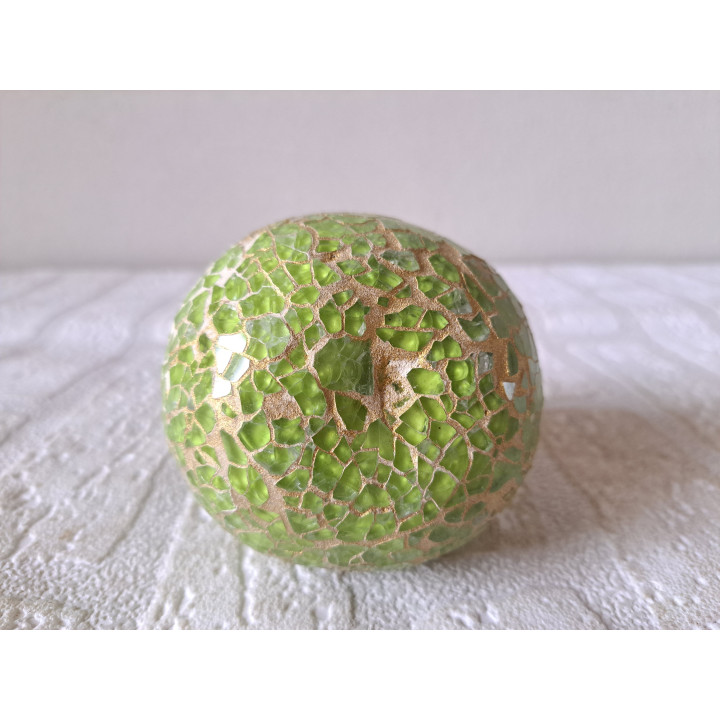 Mozaïek Peer, kunsthars D8xH10cm - kunstvoorwerp