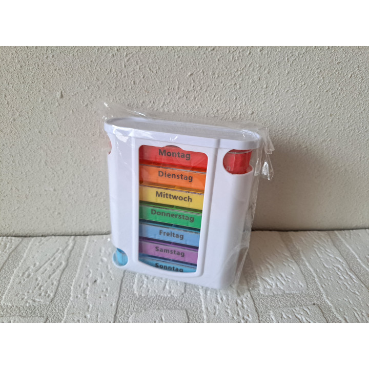 Pillendoos, Medicijndoosje, 7 dagen, 4 compartimenten - doosjes
