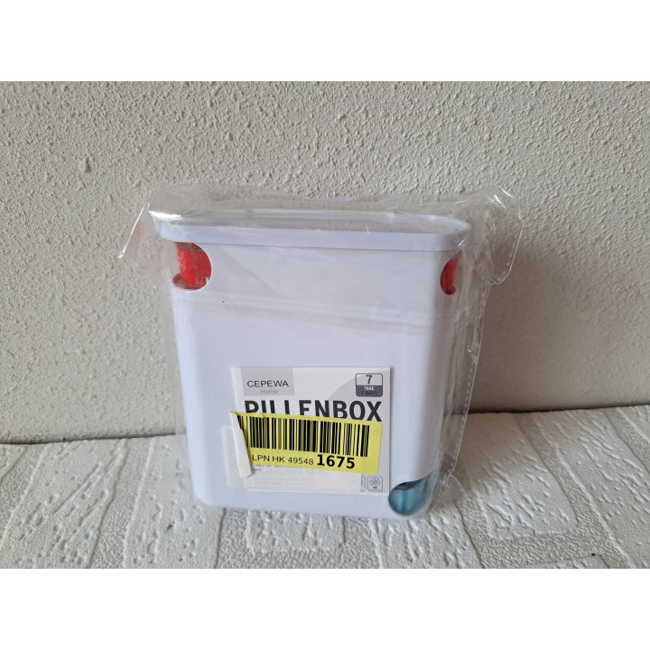 Pillendoos, Medicijndoosje, 7 dagen, 4 compartimenten - doosjes