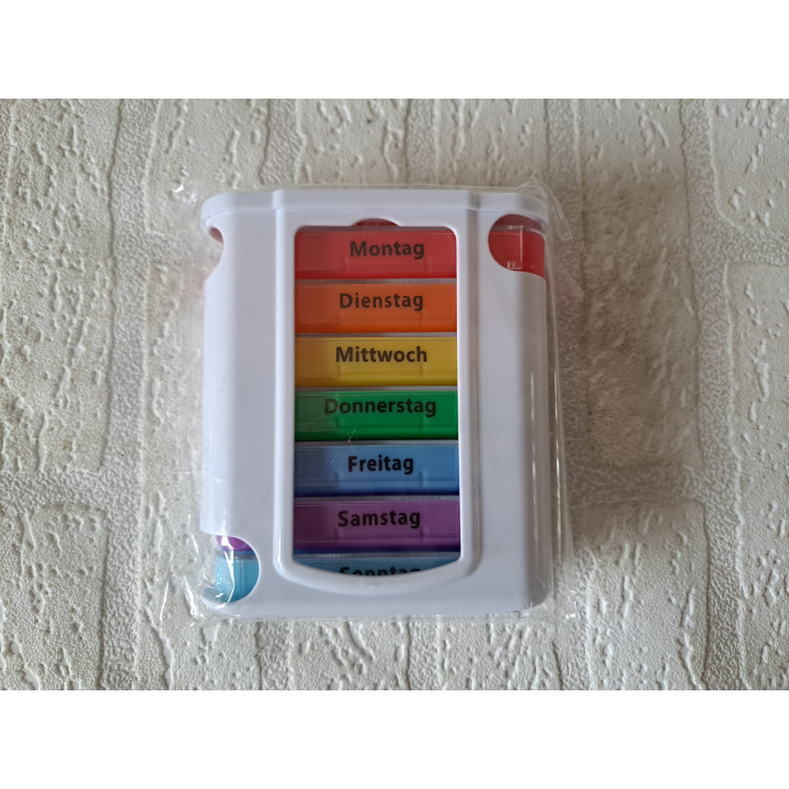 Pillendoos, Medicijndoosje, 7 dagen, 4 compartimenten - doosjes