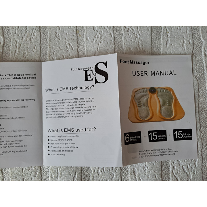 EMS voetmassageapparaat voor bloedcirculatie - ems