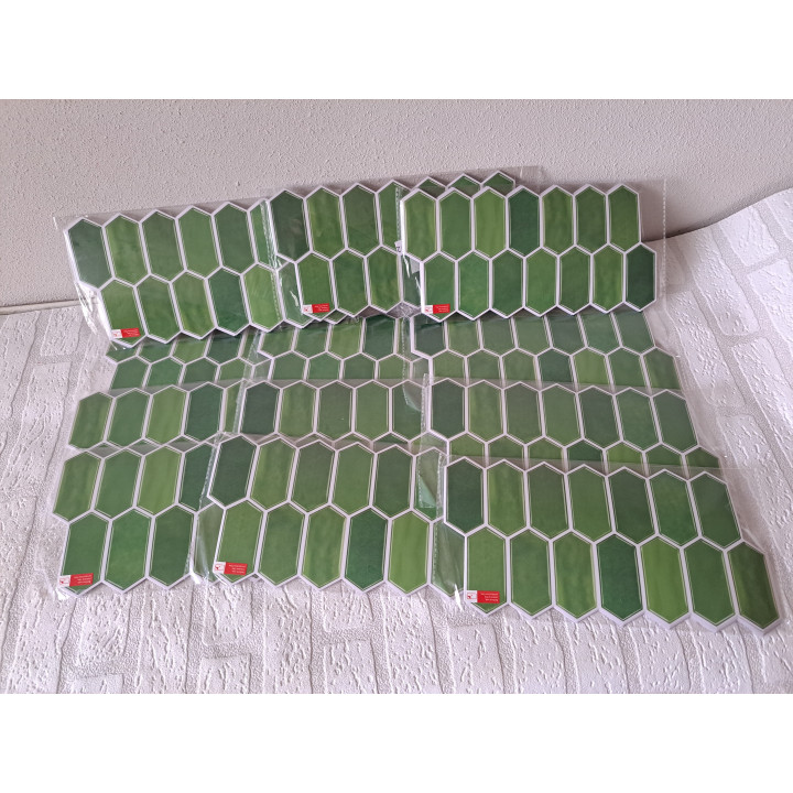 72 zelfklevende 2D PVC wandtegels, 30x15cm - wandtegels