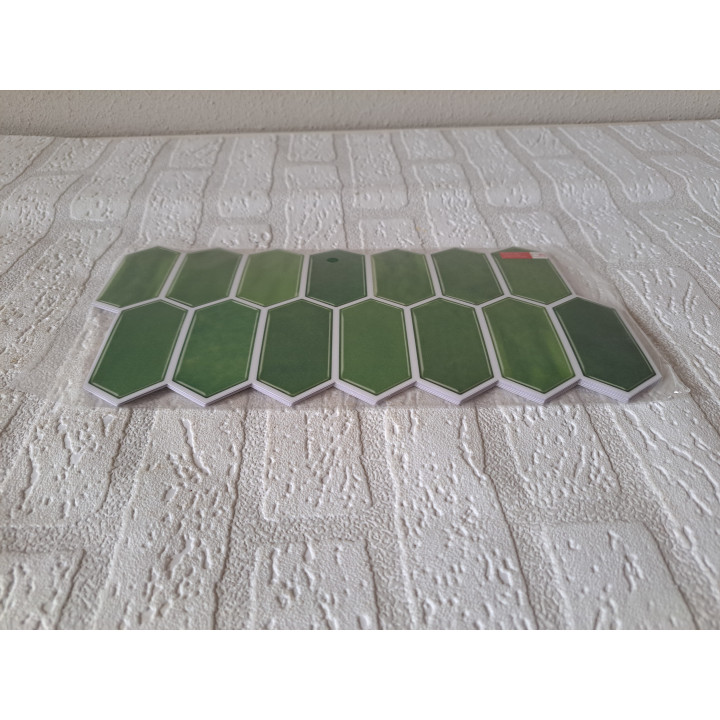 72 zelfklevende 2D PVC wandtegels, 30x15cm - wandtegels